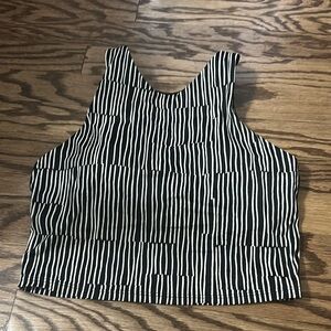 Athleta high neck swim top. Cropped size medium